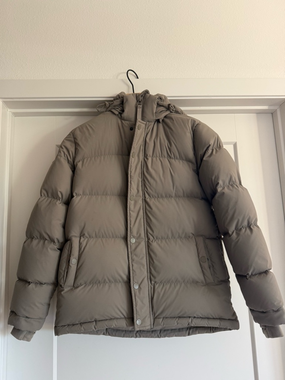 Aritzia Super Puff Jacket - Taupe Gray